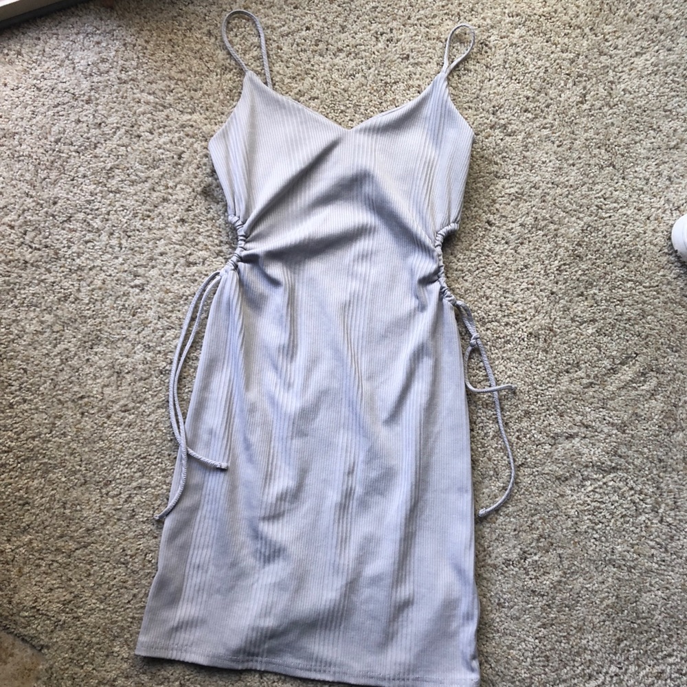 Top Shop Lilac Cut Out Mini Dress